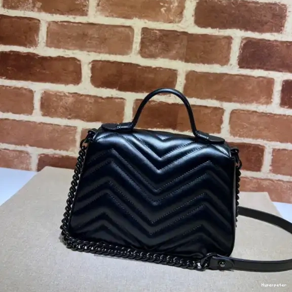 Hyper Peter GUCCI Marmont top mini handle bag GG 0508